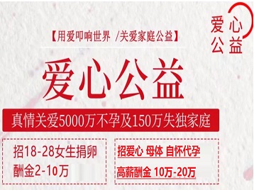 寒亭捐卵助孕生子 爱心志愿者招募